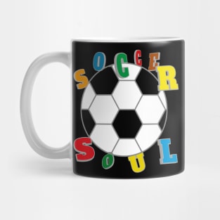 Soccer Soul For Dark Shirt Mug